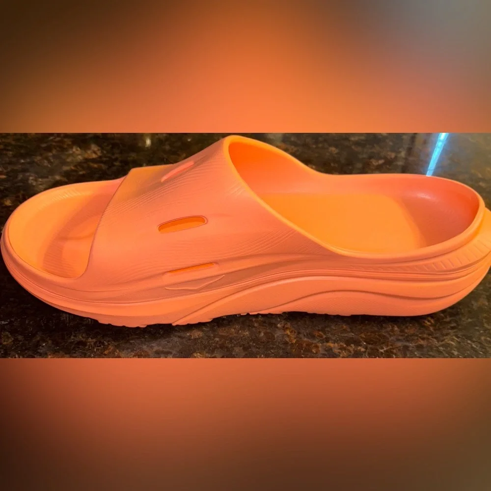 NWT Hoka Ora Recovery Slide 3 Men’s Size 13 Papaya Lightweight Athleisure Comfy